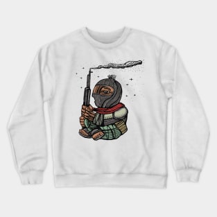 Zapatist rebel mexican soldier illustration Crewneck Sweatshirt